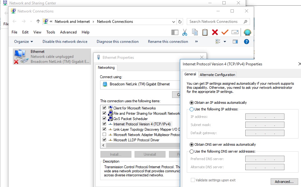 Call network connection